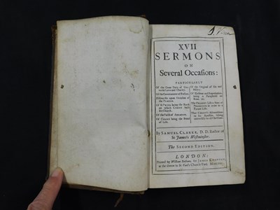 Lot 289 - SAMUEL CLARKE: XVII SERMONS ON SEVERAL...