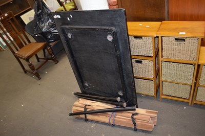 Lot 851 - VINTAGE FORMICA TOPPED KITCHEN TABLE TOGETHER...