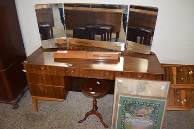 Lot 269 - RETRO MID-CENTURY TWIN PEDESTAL DRESSING TABLE...