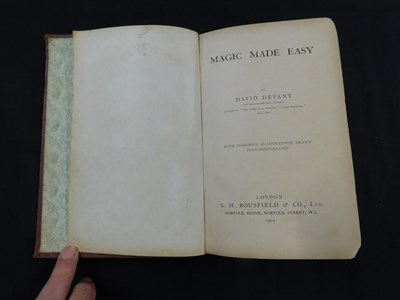 Lot 338 - DAVID DEVANT: MAGIC MADE EASY, London, S H...