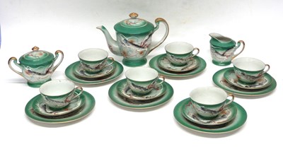 Lot 50 - A mid 20th century Japanese lithophane teaset...