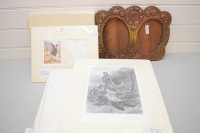 Lot 12 - COLLECTION OF MOUNTED ANTIQUE PRINTS TO...