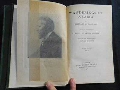 Lot 331 - CHARLES MONTAGU DOUGHTY: WANDERINGS IN ARABIA...