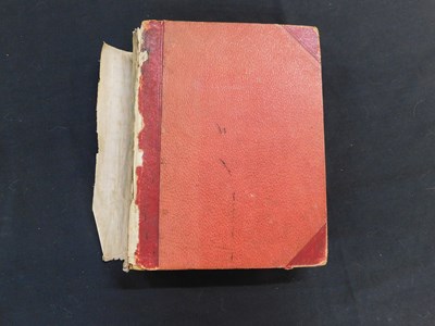 Lot 480 - Late Victorian scrap album containing various...