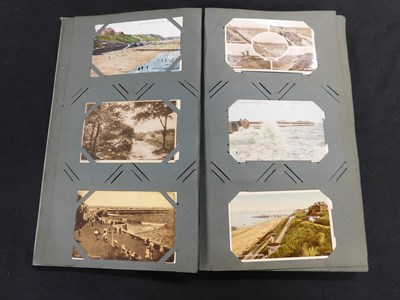 Lot 487 - Old postcard album circa 130 picture postcards...