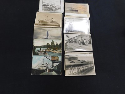 Lot 489 - Box: Circa 200 picture postcards including a...