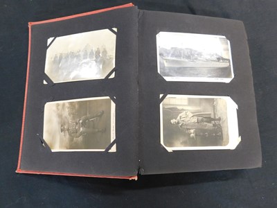 Lot 492 - Old postcard album circa 110 assorted picture...