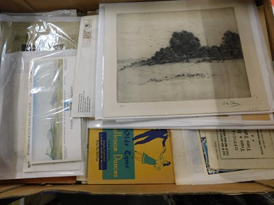 Lot 513 - Box ephemera