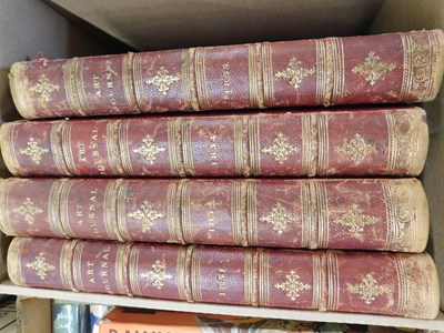 Lot 632 - Box: Art journal 1851-52, 1854-55, 4 vols,...