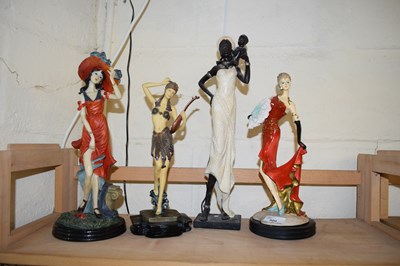 Lot 500 - Collection of various composition configurines...