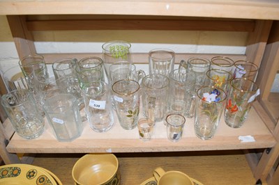 Lot 539 - MIXED LOT: ASSORTED DRINKING GLASSES