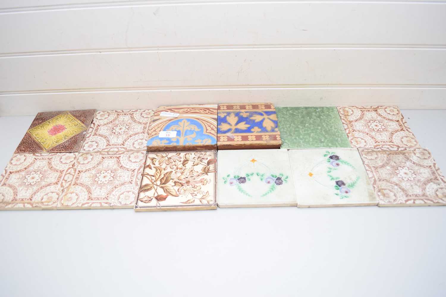 Lot 15 - COLLECTION VICTORIAN TILES TO INCLUDE MINTON...