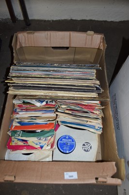 Lot 580 - BOX VARIOUS ASSORTED SINGLES