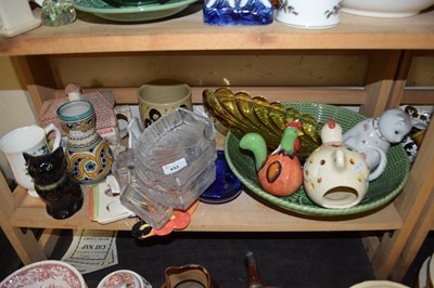 Lot 652 - MIXED LOT: GLASS HORS D'OEUVRES DISH, VARIOUS...