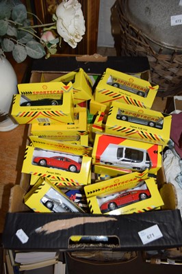 Lot 671 - BOX OF SHELL MODEL CARS