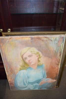 Lot 686 - 20TH CENTURY STUDY OF A BLONDE HAIRED YOUNG...