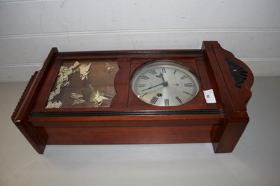 Lot 10 - C WOOD & SONS GLAZED FRONT WALL CLOCK