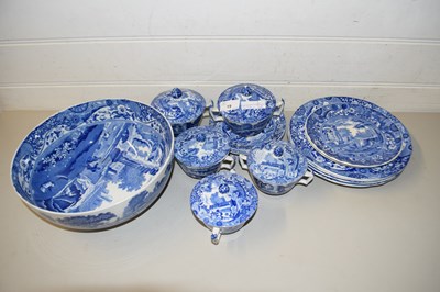 Lot 19 - QUANTITY OF COPELAND SPODE BLUE ITALIAN TABLEWARE