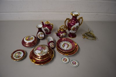 Lot 47 - QUANTITY OF MODERN LIMOGES GILT DECORATED...