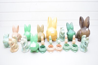 Lot 17 - COLLECTION VARIOUS SYLVAC STYLE RABBITS AND...