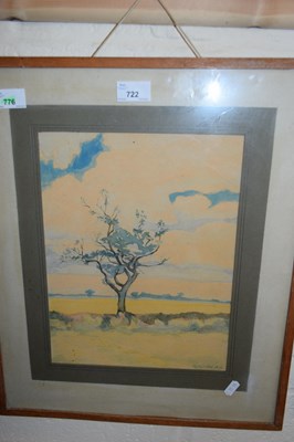 Lot 722 - ZAJDOWSKI STUDY OF RURAL VIEW, WATERCOLOUR,...