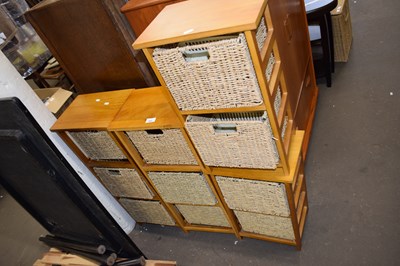 Lot 852 - FOUR SMALL SIDE CABINETS WITH SEAGRASS DRAWERS