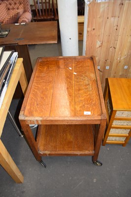 Lot 869 - OAK TEA TROLLEY