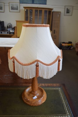 Lot 874 - OAK BASED TABLE LAMP