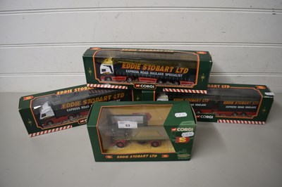 Lot 53 - A COLLECTION OF EDDIE STOBART LORRIES BY CORGI...