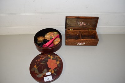 Lot 77 - MIXED LOT, VARIOUS FLORAL DECORATED TRINKET BOXES