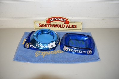 Lot 78 - SMALL ADNAMS OF SOUTHWOLD ENAMEL SIGN TOGETHER...