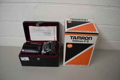 Lot 82 - TAMRON 500MM LENSE WITH CASE