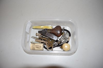 Lot 99 - MIXED LOT TO INCLUDE VARIOUS WATCH CHAIN, HAT...