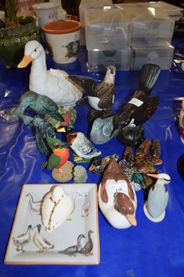 Lot 118 - MIXED LOT, VARIOUS BIRD ORNAMENTS