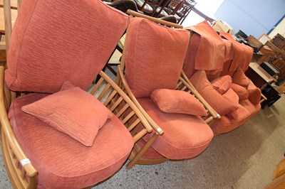 Lot 195 - MODERN THREE PIECE SUITE  BY ERCOL