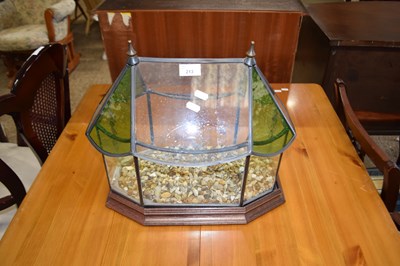 Lot 213 - SMALL LEAD GLAZED TERRARIUM