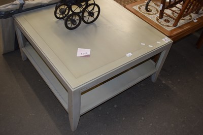 Lot 797 - PAINTED TWO TIER COFFEE TABLE 80 CM WIDE