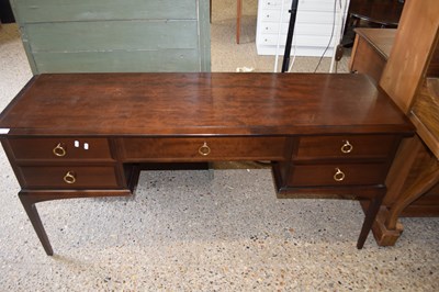 Lot 230 - STAG MINSTREL FIVE DRAWER DRESSING TABLE