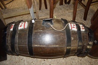 Lot 257 - VINTAGE METAL BOUND SPIRIT BARREL