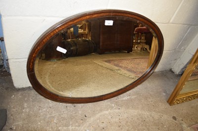 Lot 262 - OVAL BEVELED WALL MIRROR