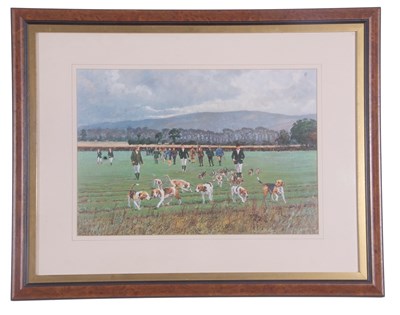 Lot 97 - British School, Contemporary, Beagling with...