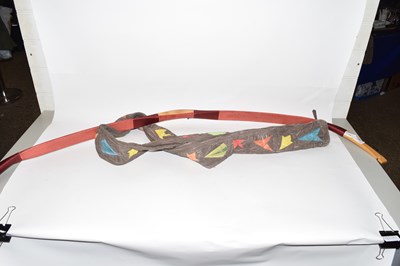 Lot 71 - Modern Kassai Hungarian bow covered in red...