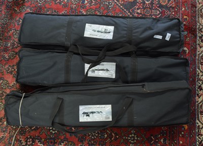 Lot 445 - Three high quality folding camp beds ( perfect...