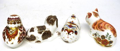 Lot 70 - Crown Derby Paperweights