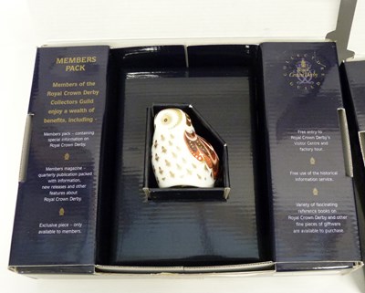 Lot 70 - Crown Derby Paperweights
