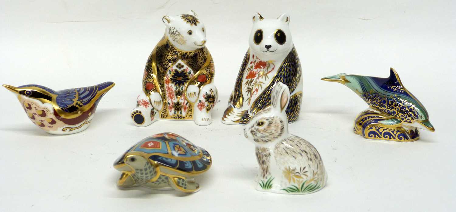 Lot 117 - Royal Crown Derby Paperweights