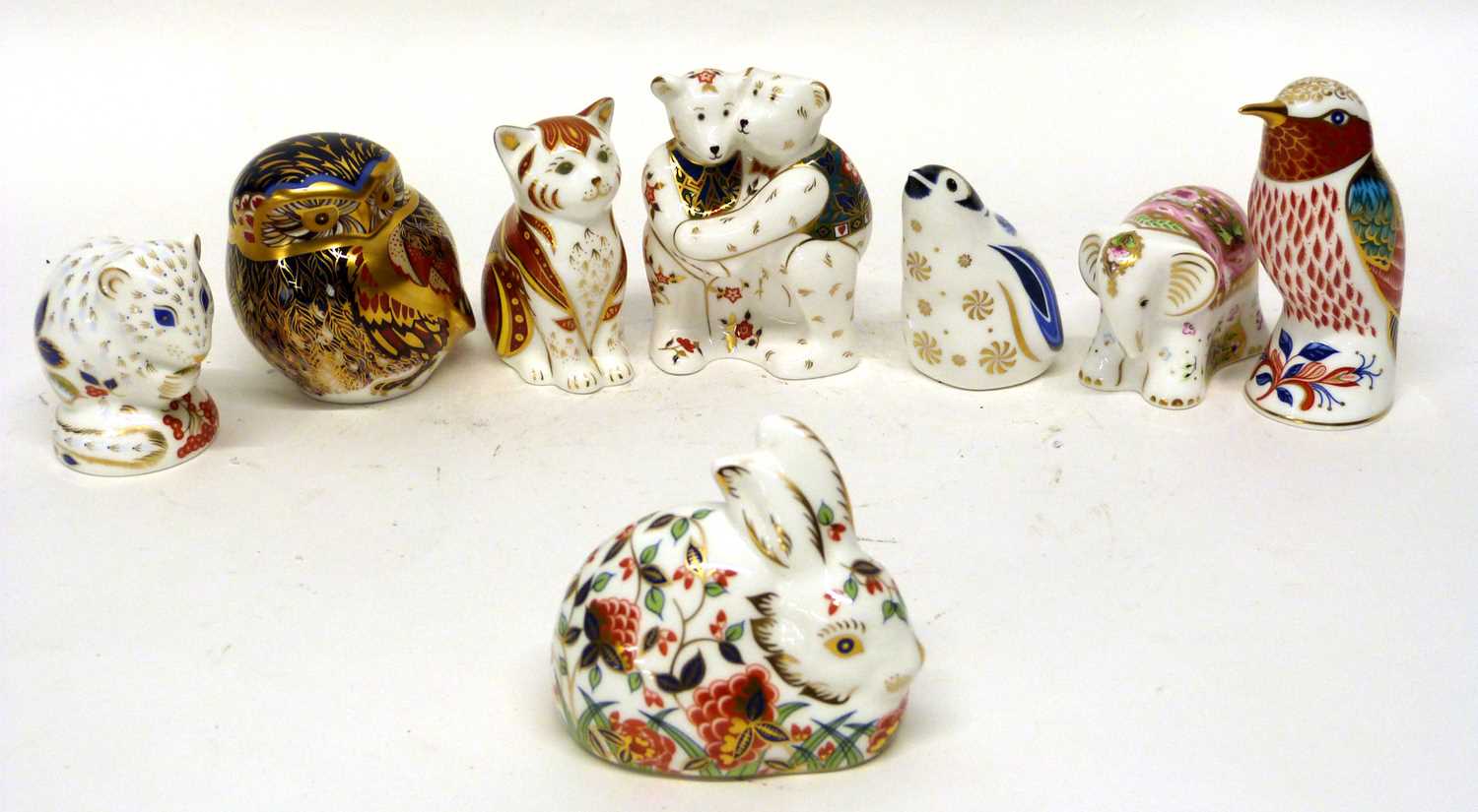 Lot 131 Royal Crown Derby Paperweights