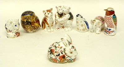 Lot 131 - Royal Crown Derby Paperweights