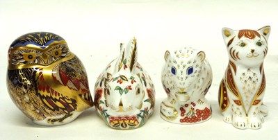 Lot 131 - Royal Crown Derby Paperweights