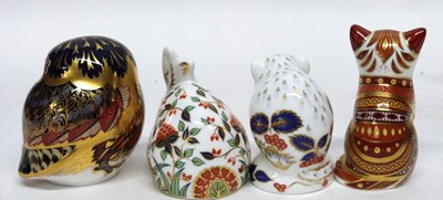 Lot 131 - Royal Crown Derby Paperweights